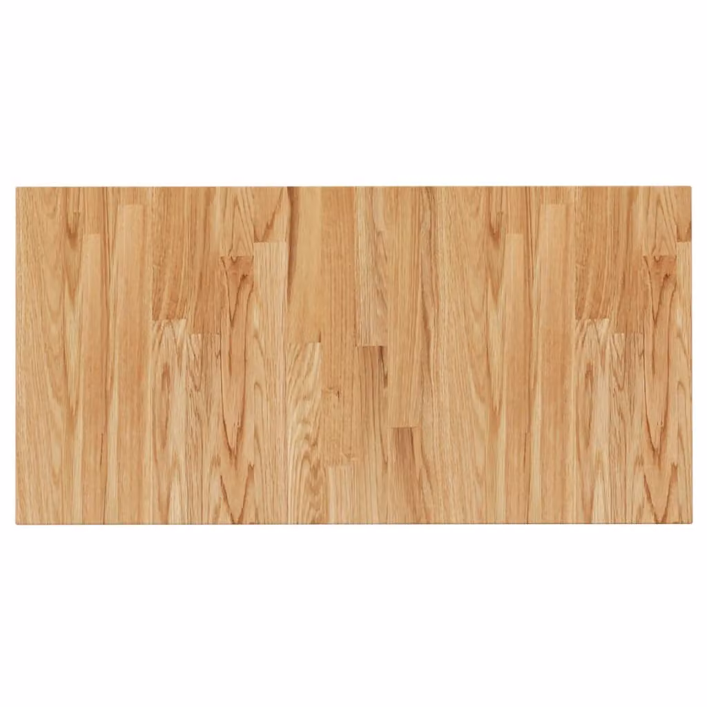 Piano Bagno Marrone Chiaro 80x40x1,5cm Legno Massello Trattato