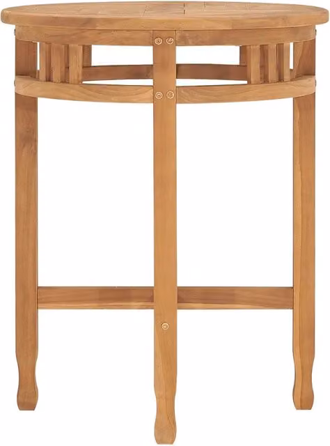 Tavolo da Bistrot ?60x75,5 cm in Legno Massello di Teak