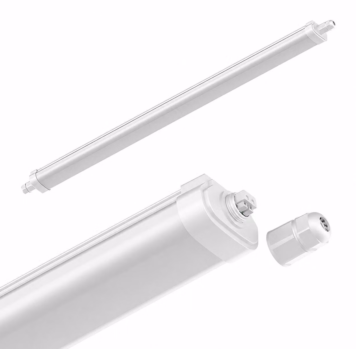 Lampada a LED per ambienti umidi, 40W, grado di protezione IP65, 3 temperature di colore (3000K-4000K-6500K), 4500 lumen, 120 cm. Lampada impermeabile per cantine, officine e garage