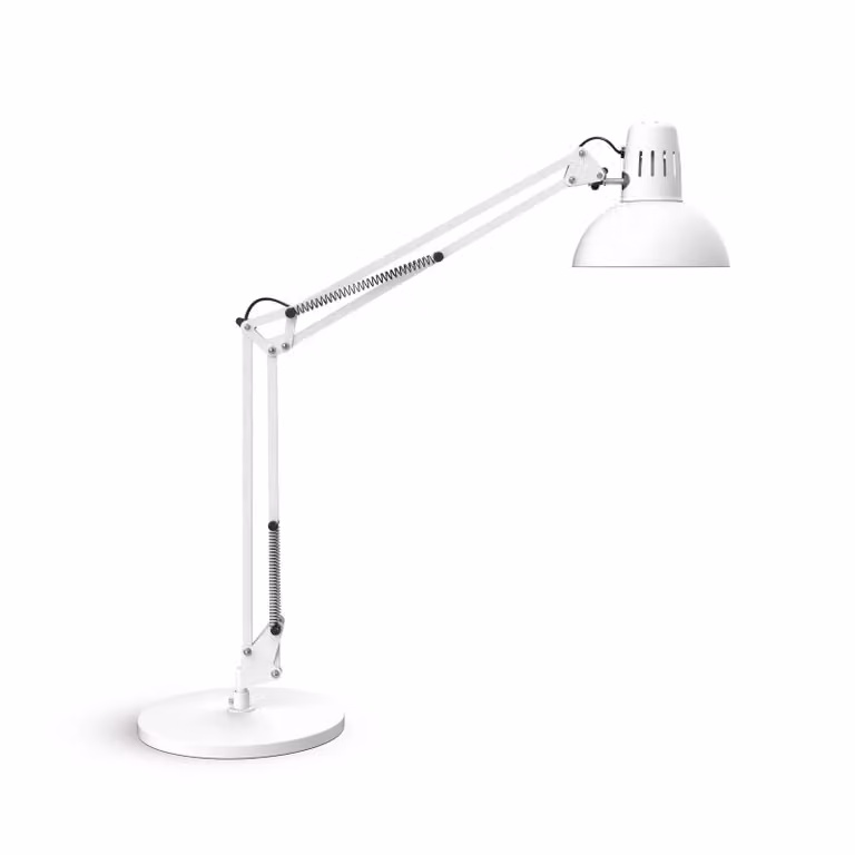 Maul Lampada da scrivania MAULstudy, Bianco / Opale, Studio / Ufficio, Metallo, Lampada da tavolo