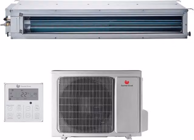 Condizionatore Canalizzato Hermann Saunier Duval Inverter 48000 Btu SDH19-140 IDNI Trifase R-32 Colore Silver con Comando a Filo Incluso