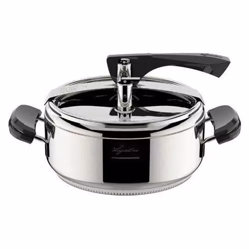 Pentola a pressione Lagostina La Classica Lagofusion in acciaio inox con cestello, colore argento, capacità 3,5 l, diametro 22 cm – 2