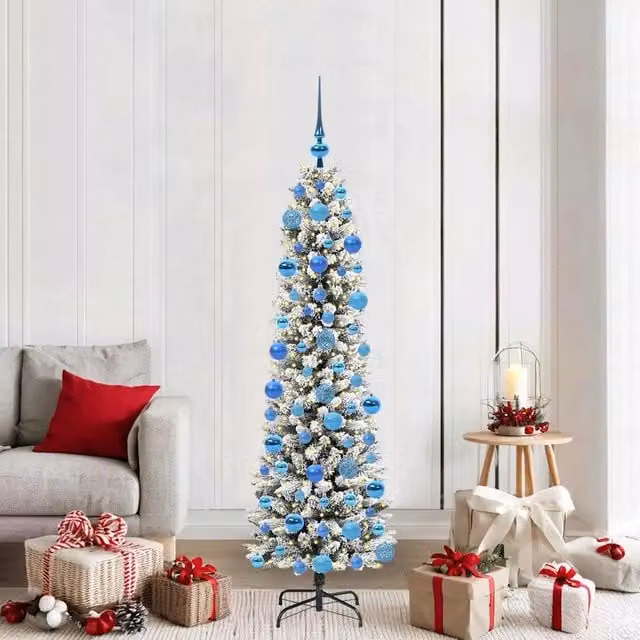 Albero di Natale artificiale moderno vidaXL bianco, Altezza: 180 cm