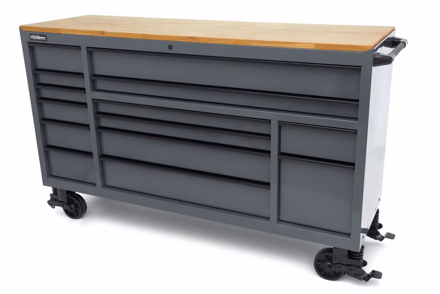Carrello portautensili con 14 cassetti Armadio da lavoro per officina - grigio