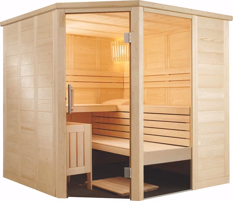 Cabina sauna Alaska Corner 206 x 206 x 204 cm