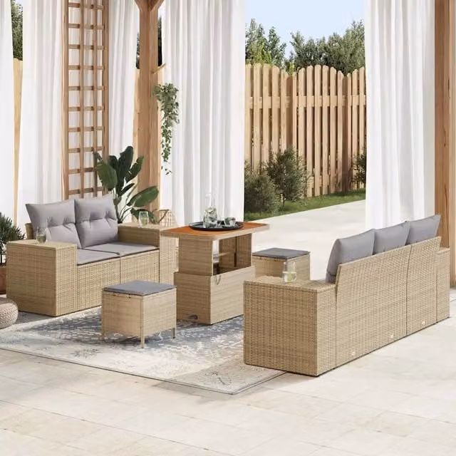 Set Divano da Giardino 8 pz 8-Numero di posti 3363902