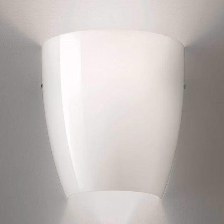 Vistosi Applique da parete Dafne, dimmerabile, Bianco / Opale, Soggiorno / Sala da pranzo, Vetro, Moderno, Applique