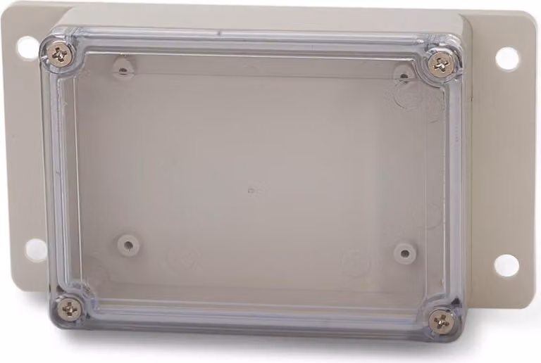 Variante con custodia vuota in ABS - Dimensioni: 115 x 85 x 35 mm Coperchio trasparente