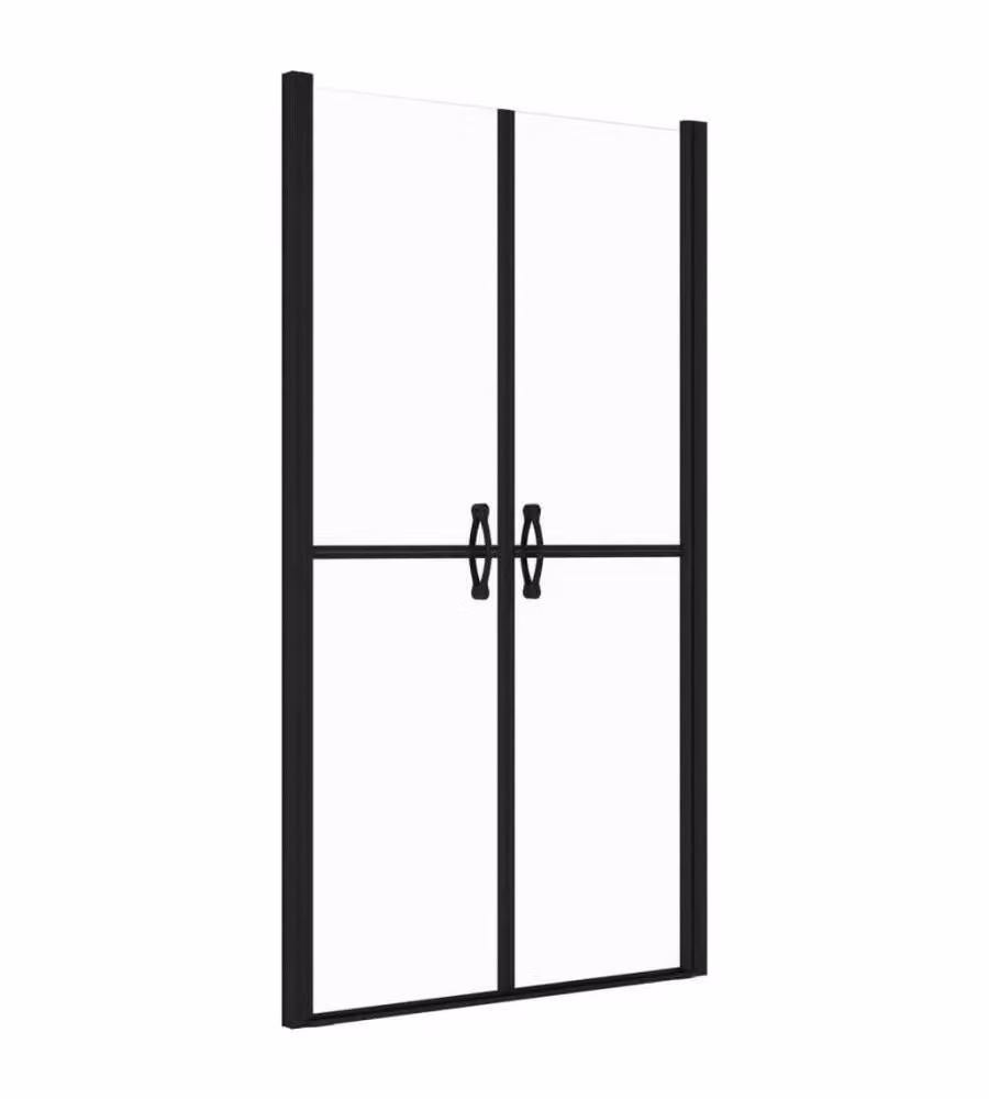 Porta per Doccia Rettangolare vidaXL in Vetro ESG Liscio Trasparente con Profilo Argento L: 78-81 cm, H: 190 cm – 2
