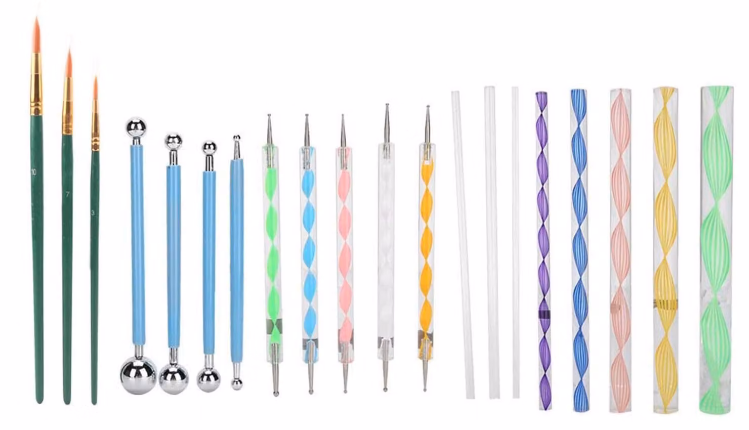 Set di 20 strumenti per la manicure e la ricostruzione unghie