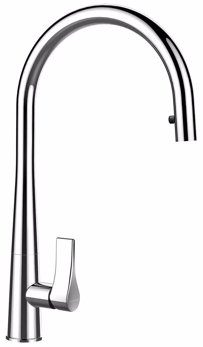 Rubinetto Schock Gota 521120CHR, cromo, alta pressione, bocca estraibile