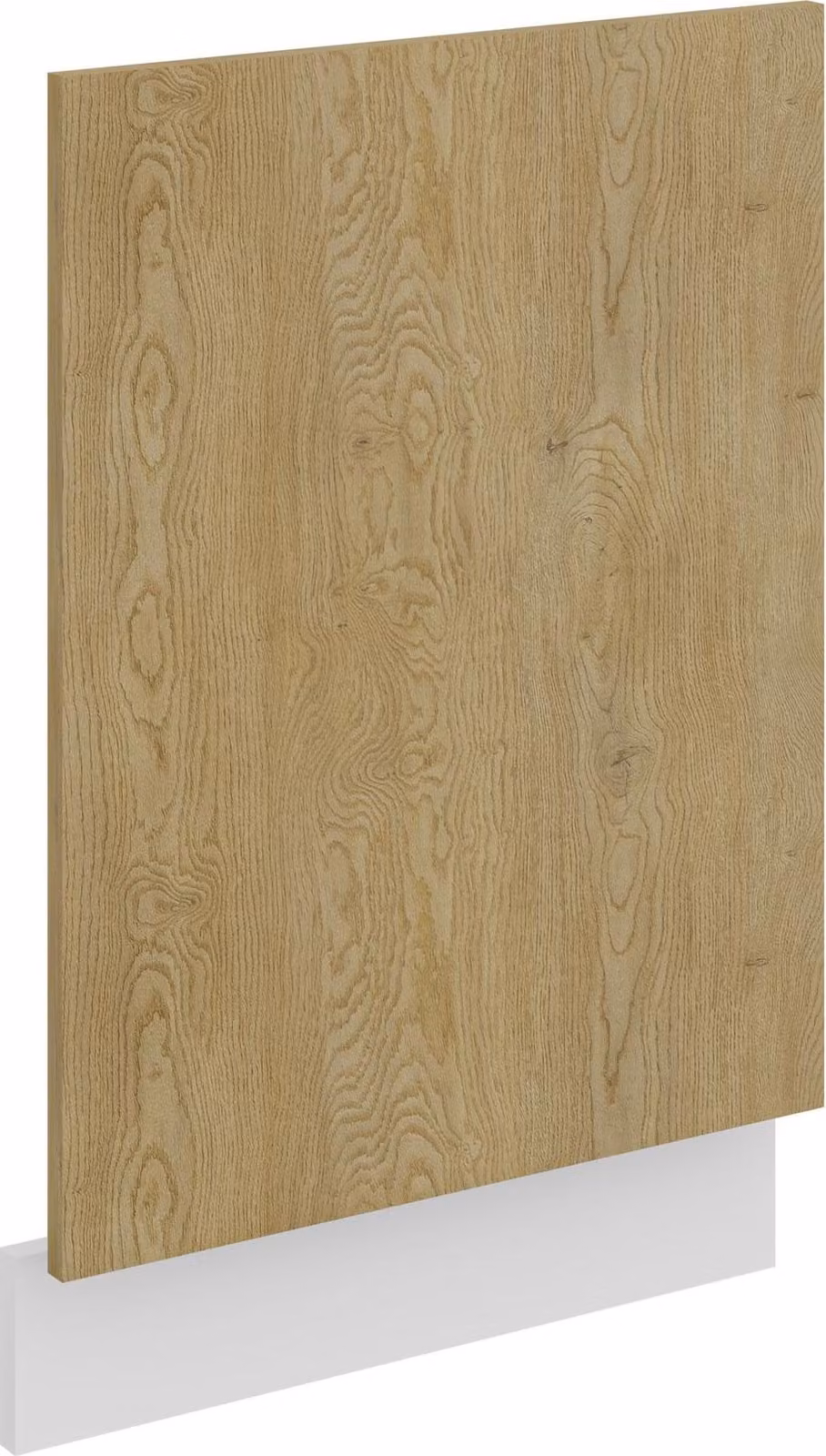 Pannello frontale per lavastoviglie da incasso da 45 cm, cucina CREMONA in rovere chiaro + bianco opaco