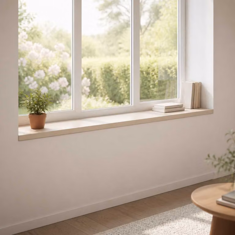 Set di 2 soglie per finestre vidaXL in pietra naturale, colore bianco/beige, L 140 x P 30 x H 2 cm