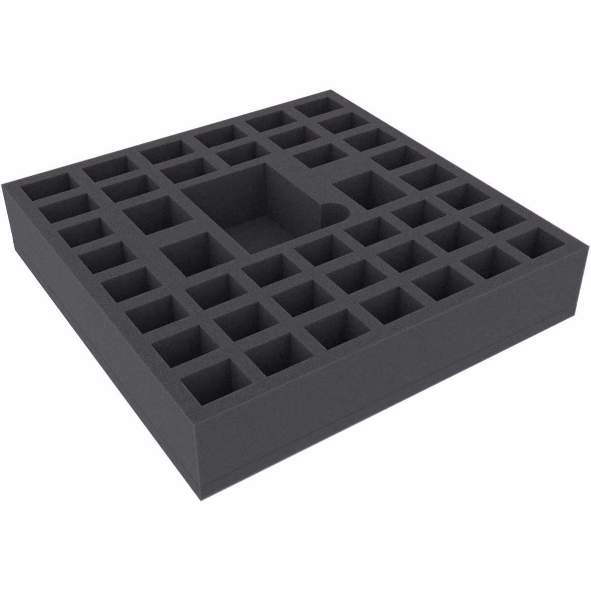 Inserto in schiuma 280x280x55 mm con 44 scomparti per giochi da tavolo