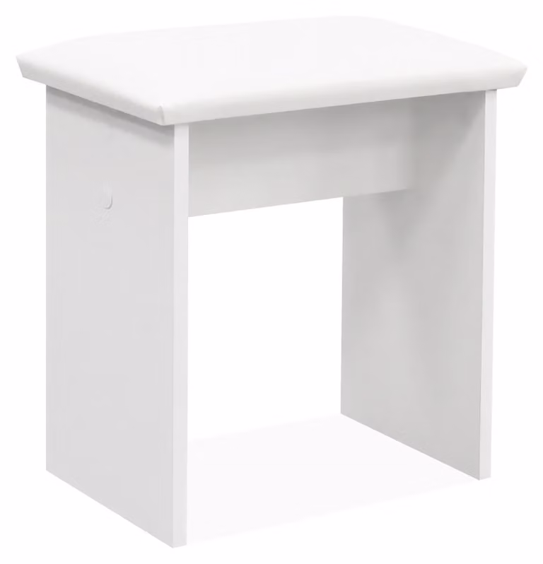 Aga Sgabello per toeletta MRDT15 Bianco opaco