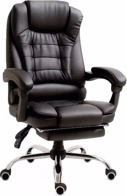 Sedia da ufficio - Ergonomica - Regolabile - Supporto per gambe - Ruote piantone