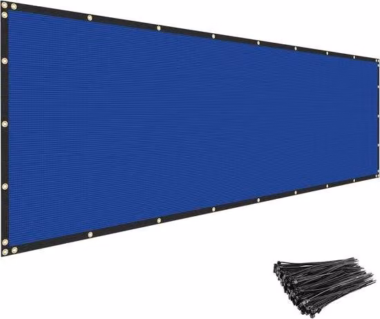 Tenda parasole pesante - Griglia per la privacy - Maggiore privacy - Profili più resistenti - 1,8 x 3,6 metri - Blu