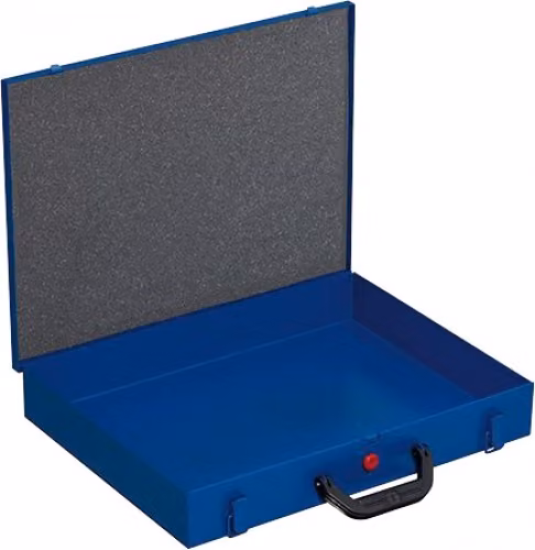 cassetta per minuteria metallica EuroPlus Pro M 44H-1, blu, in lamiera d'acciaio verniciata a polvere, manico in plastica, - 1 pezzo (454125)