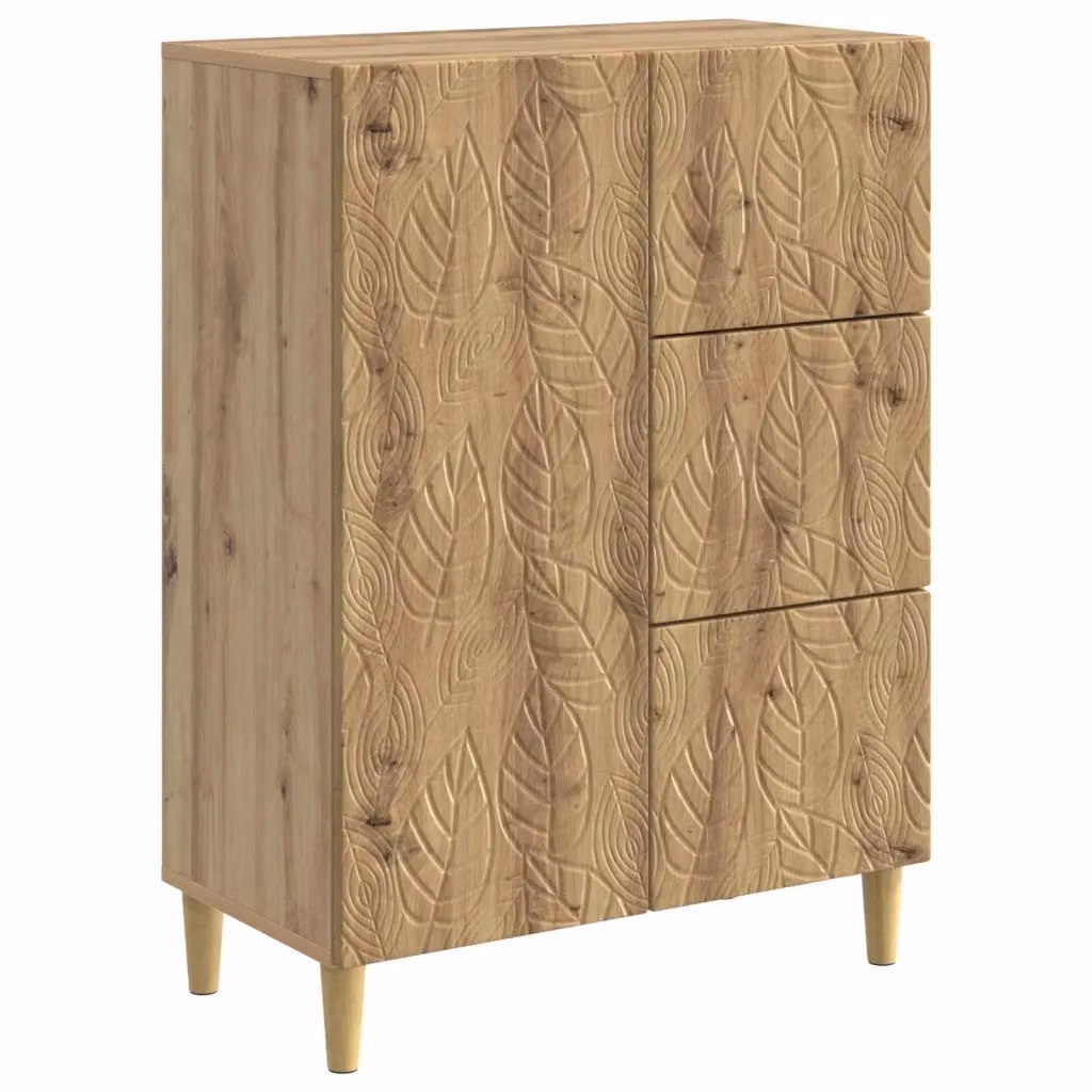 Credenza moderna vidaXL in legno marrone per soggiorno e sala da pranzo L/P/H: 66 x 34,5 x 90 cm – 2