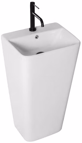 Rea - Lavabo Freestanding Aris Lavabo Bagno 37,5 X 44 X 83 cm Ceramica (Bianco)