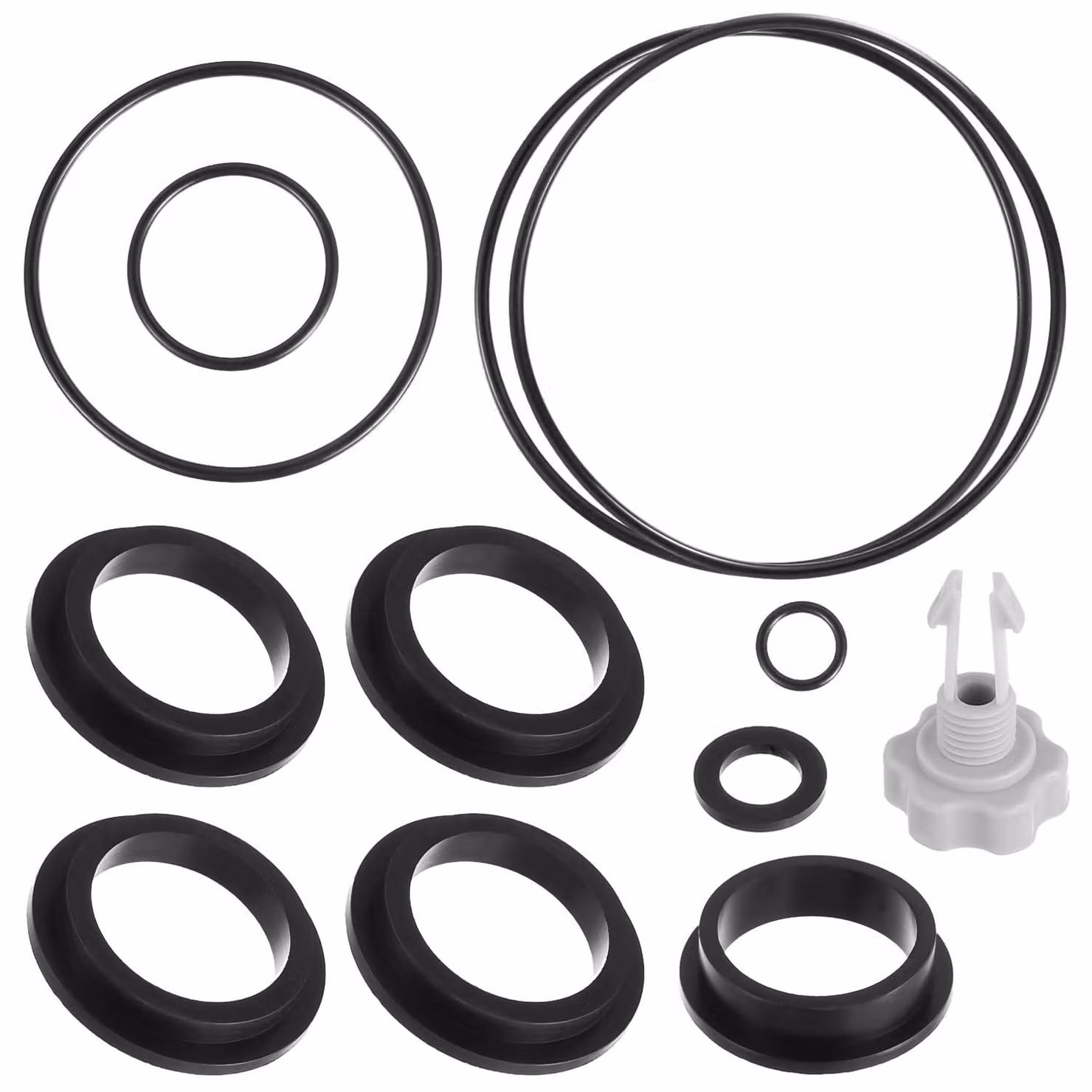 Ricambi per filtri a sabbia, compatibili con pompe per filtri a sabbia, inclusi: 1 valvola di sfiato e 11 guarnizioni O-ring