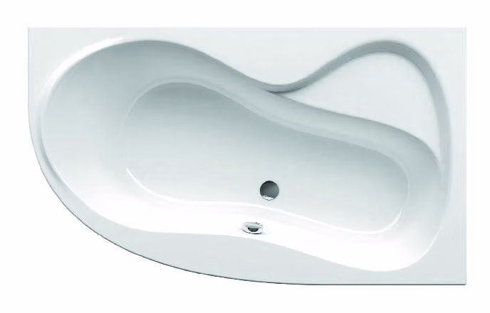 Vasca da bagno angolare RAVAK Rosa 95 150x95 cm autentico bianco neve C561000000