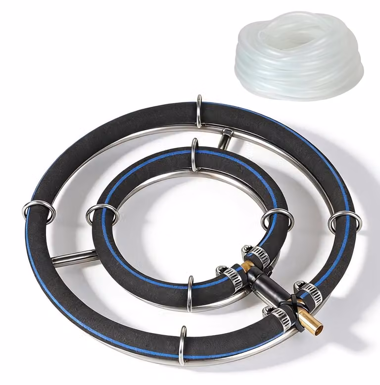 Aeratore per stagno, diametro 25 cm, con tubo di 5 metri