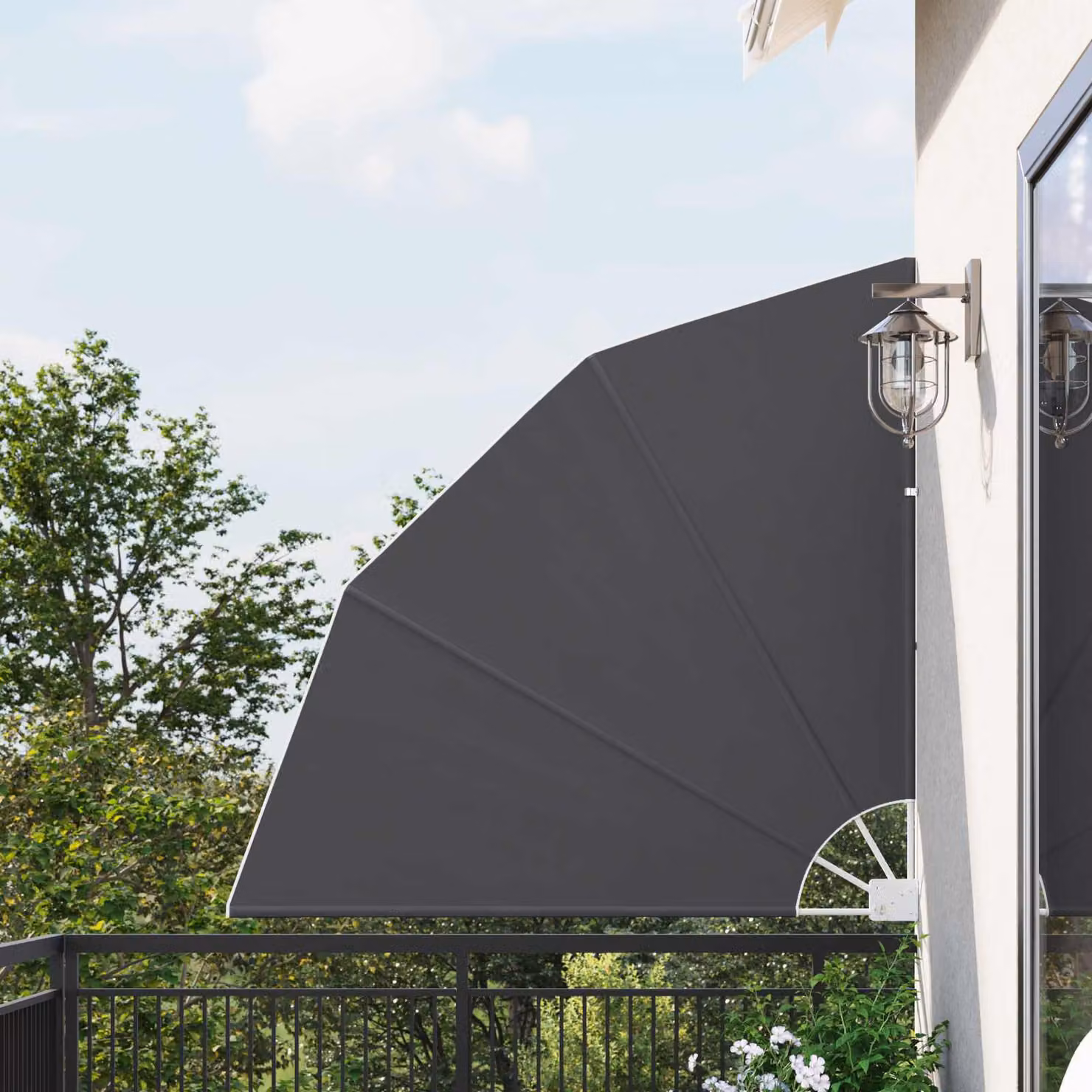 vidaXL Schermo di Privacy per Balcone Rettangolare 140 x 140 cm