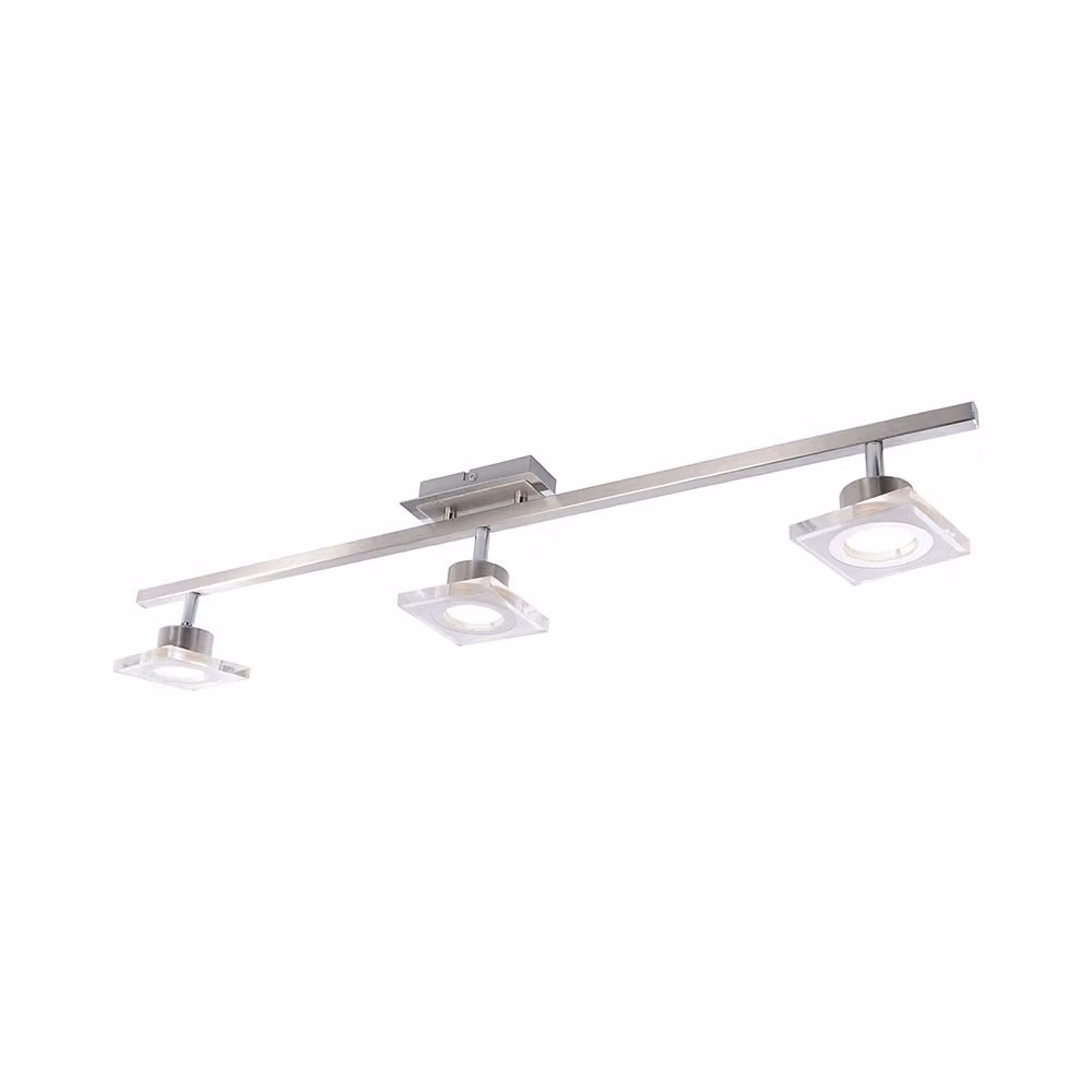 Plafoniera LED, satinata, dimmer a 4 livelli, L 80 cm