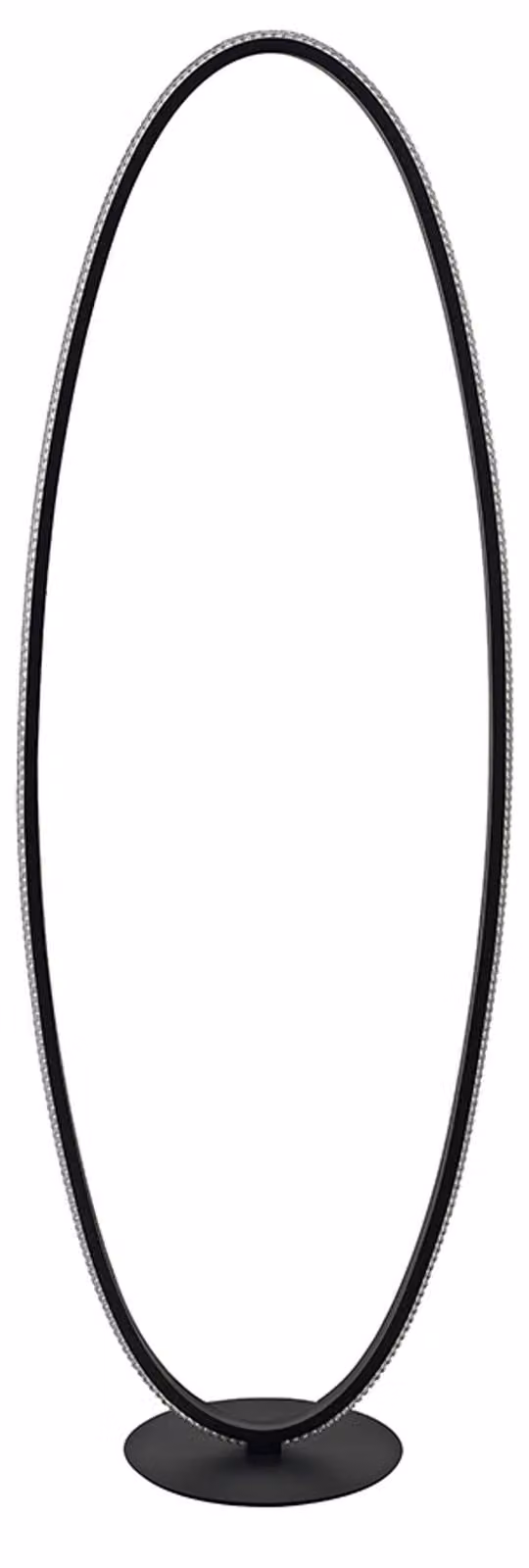 Rodent LED lampada da terra Ring 125cm nero sabbia