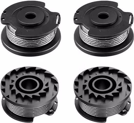 Set di 4 bobine di filo per trimmer, compatibili con i trimmer Bosch F016800351. Bobine di filo per trimmer - Lunghezza: 6 metri, diametro: 1,60 mm. Bobine di filo per taglio dell'erba - Filo per trimmer - Ricambio per bobine e filo, compatibile con i tos