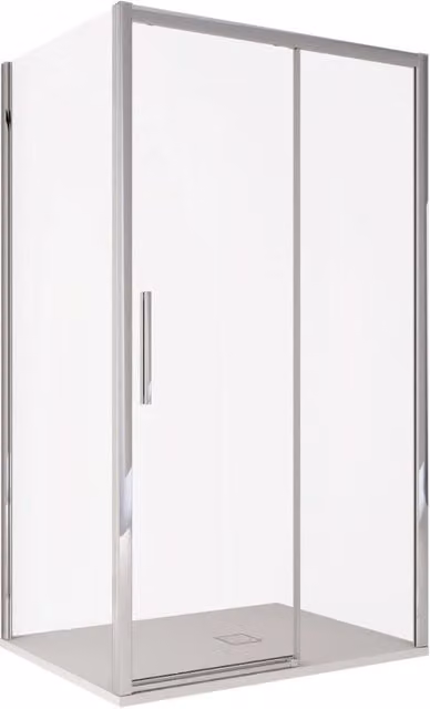 Box doccia due lati scorrevole cristallo 6mm h195 anticalcare lagoa duo, misura 80x120