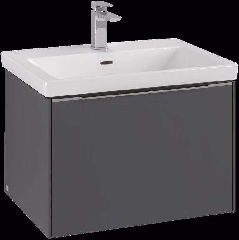 Villeroy & Boch Subway 3.0 Meuble sous-lavabo, éclairage LED, 1 tiroir, 622x429x478mm, C575L0AH, C575L0AH