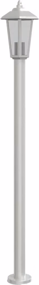 Lampada da Terra per Esterni Argento 120 cm in Acciaio Inox
