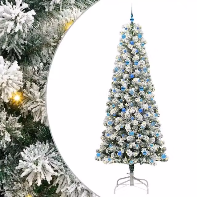 Albero di Natale Artificiale-Albero Natalizio con Rami Pieghevoli 240 cm 512749