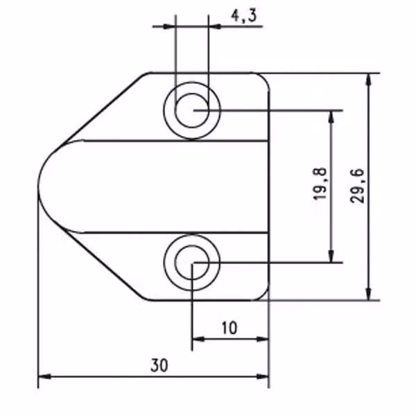 Assa Abloy effeff Passacavo per telaio porta 10318--------00