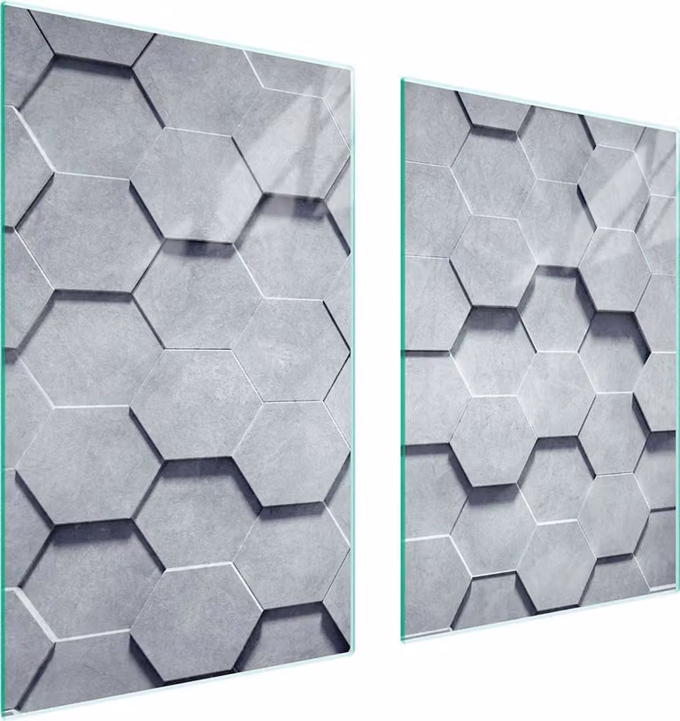 Pannello Di Protezione In Vetro Per La Cucina 65X52 Pattern