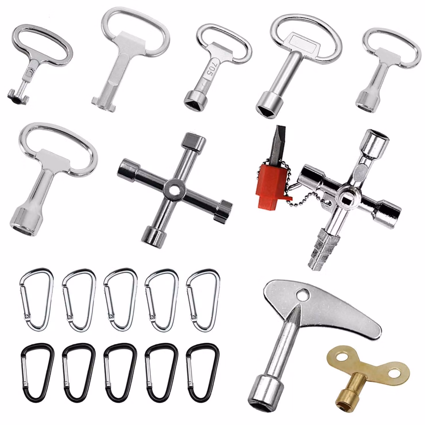 Solidchoice - Set di chiavi multifunzione per porte e dispositivi