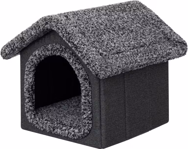 Cuccia per cani Cuccia per gatti Grotta per cani Casa per gatti Grotta Cuscino per cani Cuscino per gatti Cuccia per animali domestici Indoor, Dimensione 1: 32x38x32 cm, Nero