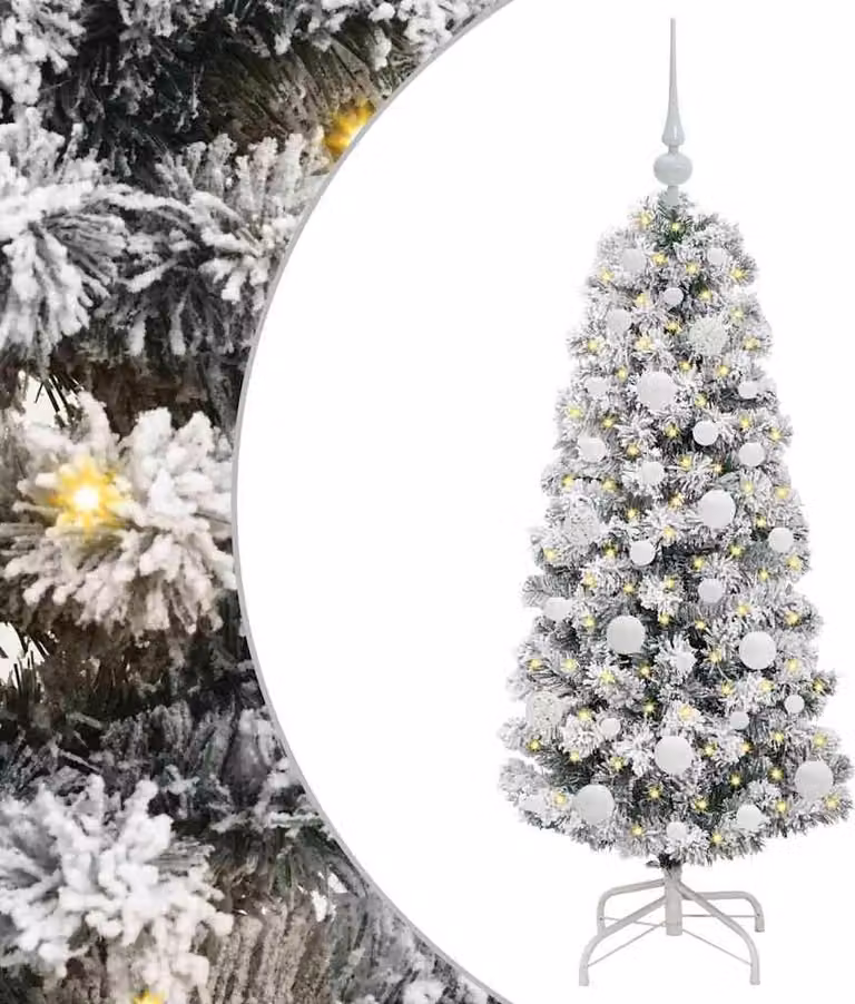 Albero di Natale Artificiale con Rami Pieghevoli 120 cm