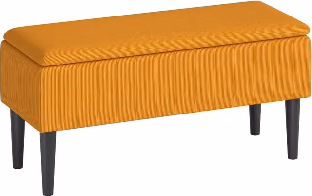 Panca Fondoletto Minimal in Legno Arancio L 95 cm x P 38 cm x H 45 cm