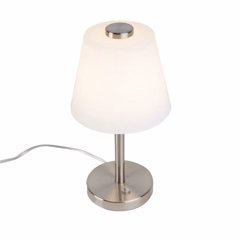 Lampada da tavolo EMERALD nichel opaco Trio 525490107