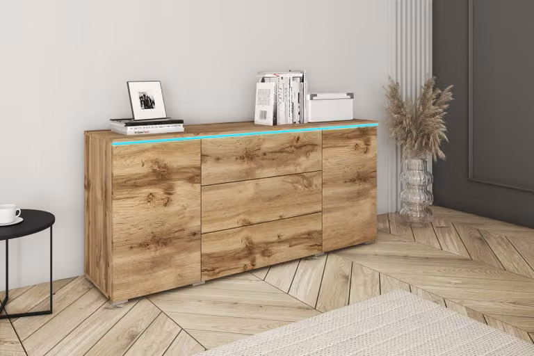 Cassettiera combinata HERMINA 150 - rovere wotan