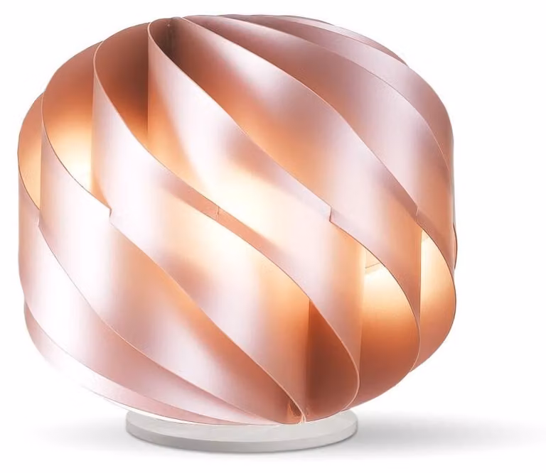 Lampada Da Scrivania Moderna Globe Polilux ® Pink Metal 1 Luce E14