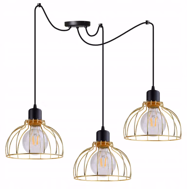 Lampada da soffitto Lampadario Golden Spider Loft