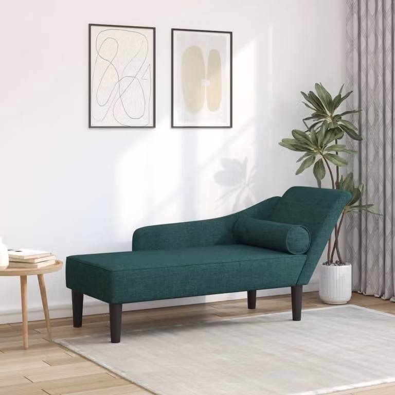 Maison Exclusive - Divano a due posti con cuscini, tessuto verde scuro