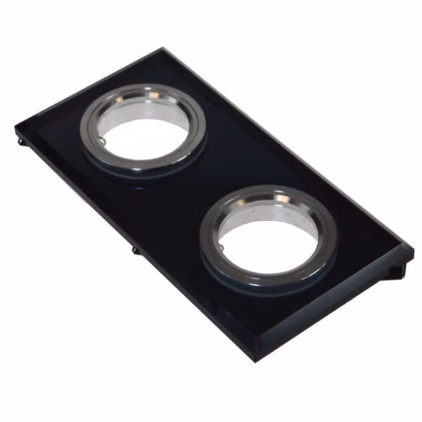 Lampada a soffitto Worta Black, modello a due livelli