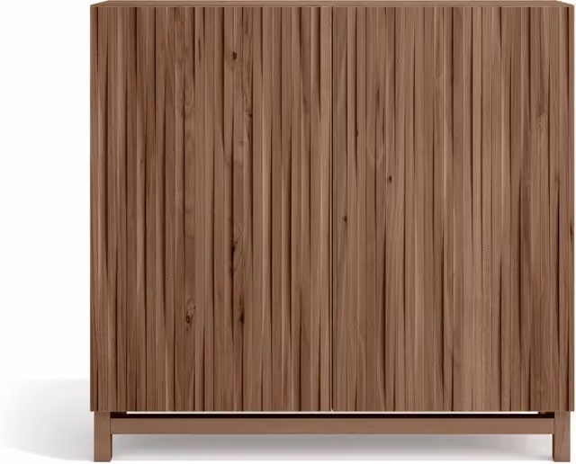 Scarpiera Herdasa effetto noce ante stampa doghe noce 90x90x27
