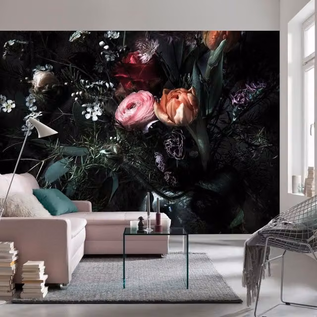 Fotomurale KOMAR Still Life con motivo floreale, Multicolore, L: 368 cm, H: 254 cm