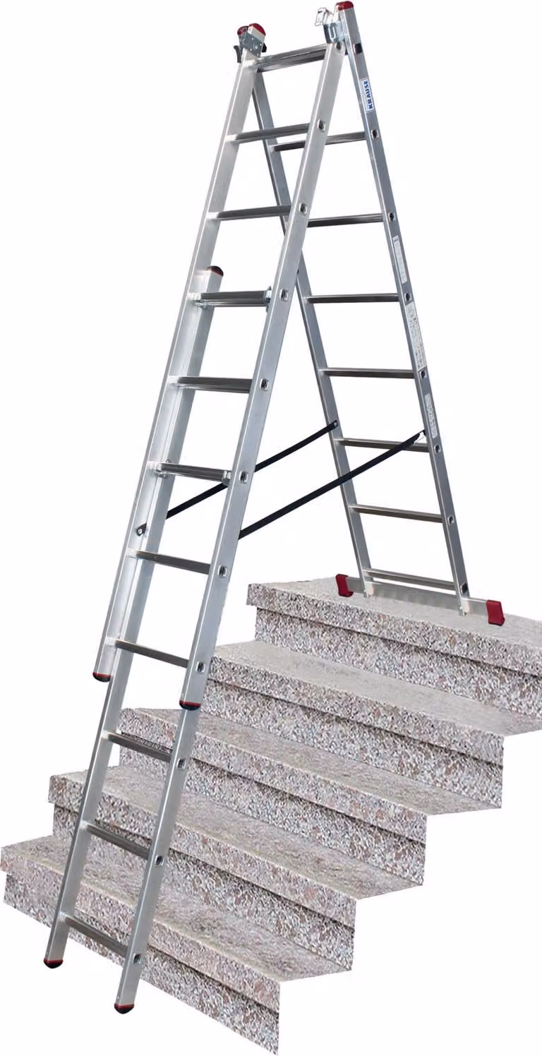 KRAUSE 033383 Alu-V.Leiter Treppe 3x8 Sp.